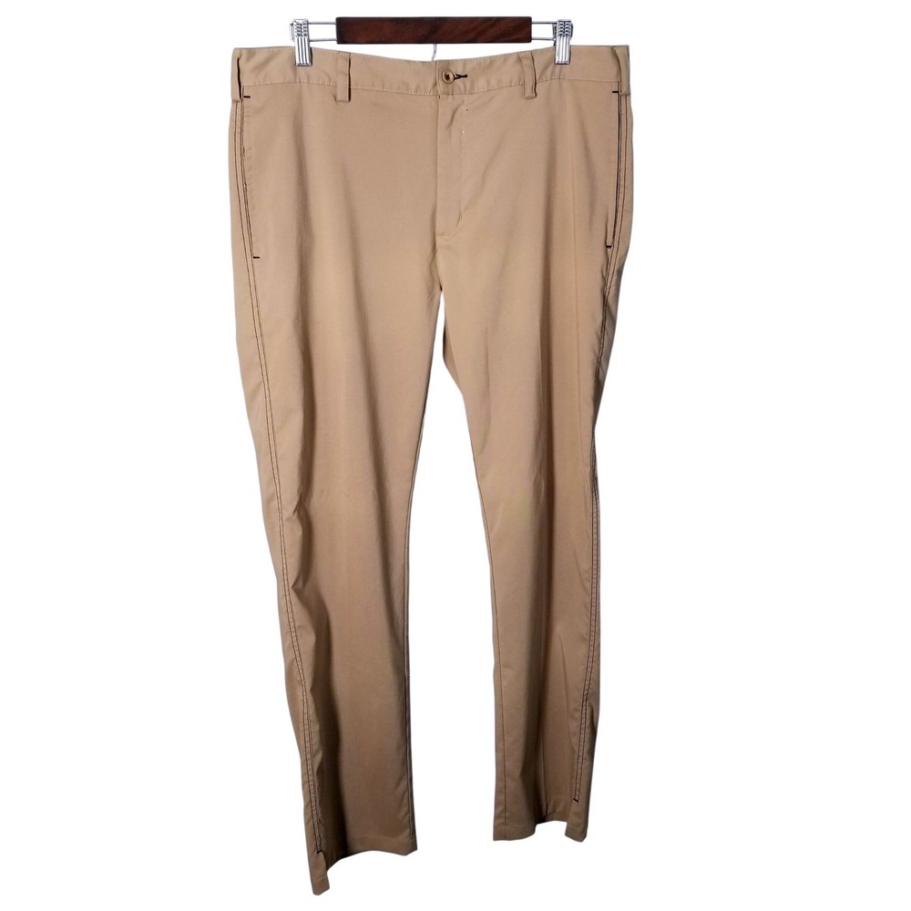 Ping‎ Scorecard Mens Golf Pants Tan Khaki Stretch Performance 36x32 Chino Sporty